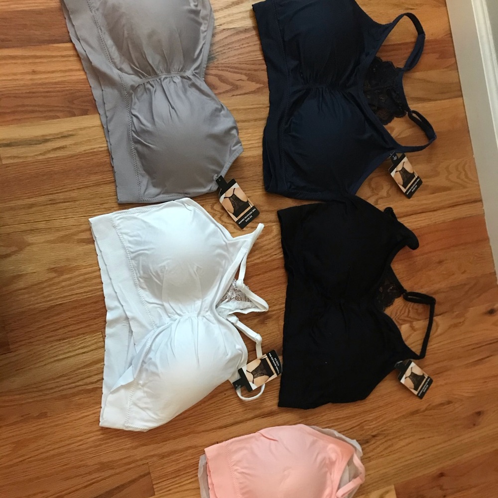 5 lace back bras